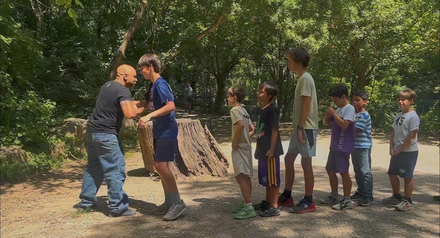 Séance d'Art du Déplacement en extérieur, en pleine nature